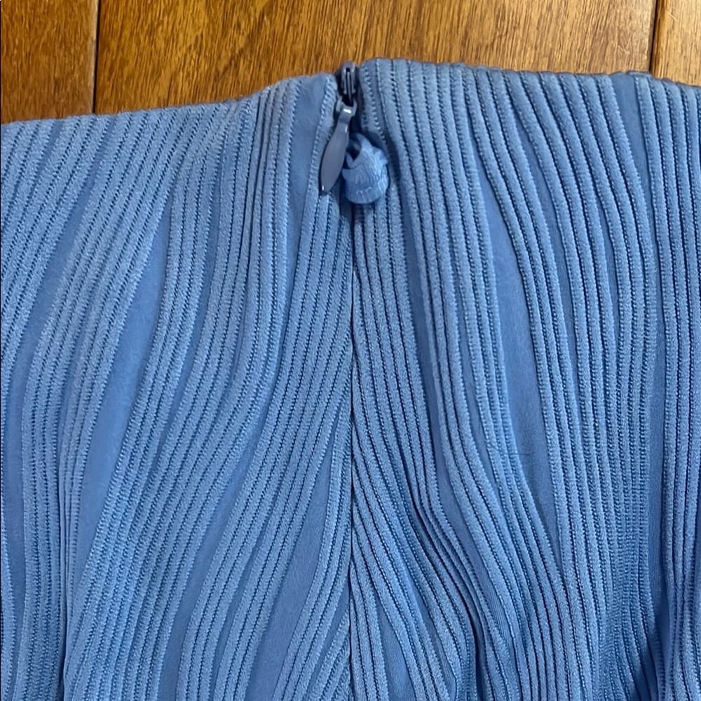 Cider Periwinkle Blue Textured A-Line Mini Skirt Size M Cottagecore Coastal - Picture 5 of 7